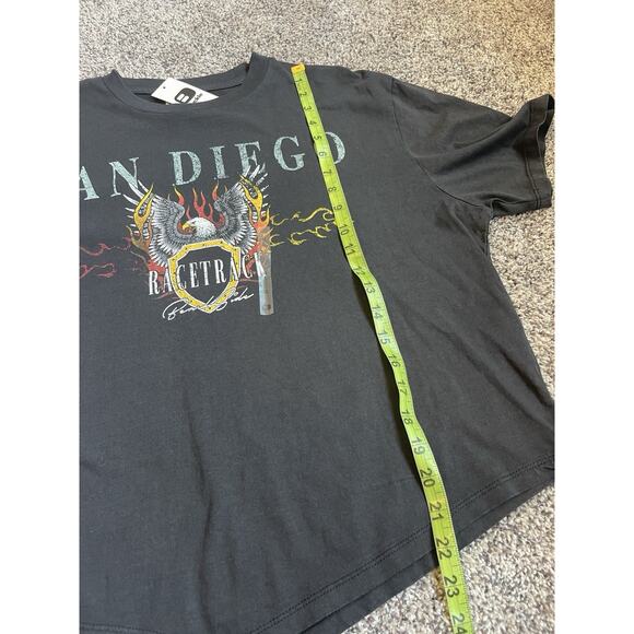Modish Rebel San Diego Racetrack Cropped T-shirt BKE NWT Sz XL - Picture 6 of 8